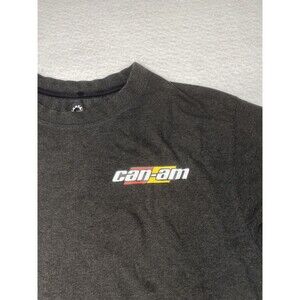 Can-Am Men's T-Shirt Graphic Logo Size Medium Dark Grey Outdoors Performance